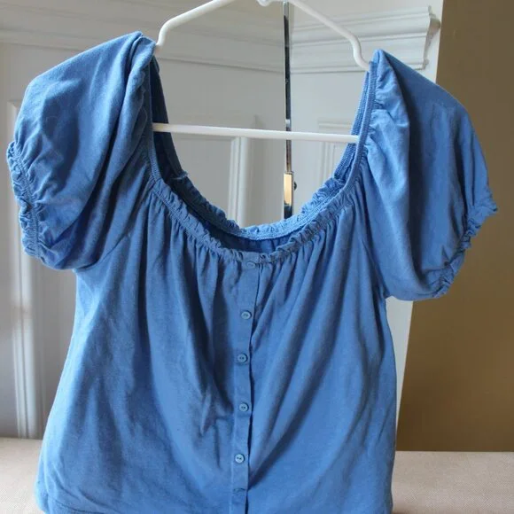 American Eagle Light Purple & Blue Tops Bundle - Picture 9 of 15